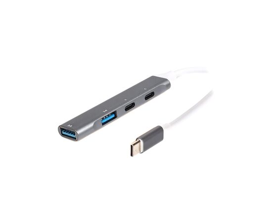 Концентратор Maxxter USB-C to 1xUSB 3.0 + 1xUSB 2.0 + 2xUSB-C (HU3C-4P-03)