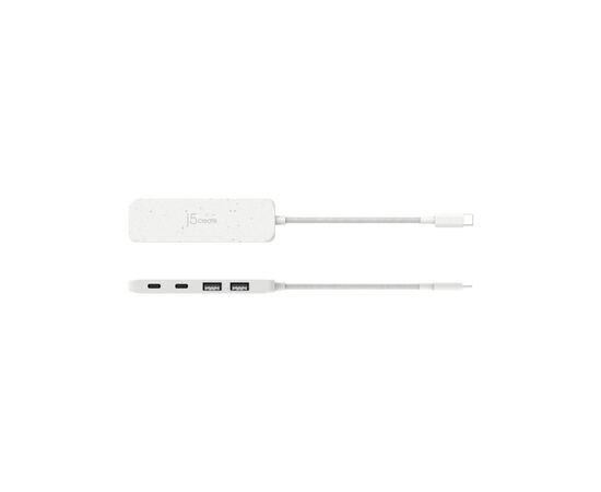 Концентратор J5create USB-C to 2xUSB-A + 2xUSB-C 3.2 10Gbps white (JCH342EW-N), зображення 4