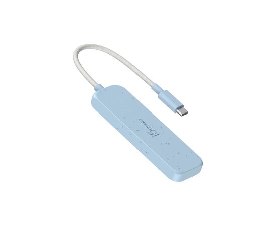 Концентратор J5create USB-C to 2xUSB-A + 2xUSB-C 3.2 10Gbps cyan (JCH342EC-N), зображення 3