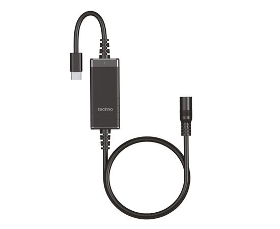 Кабель питания USB-C to DC 100W universal black techno (UC-100W)