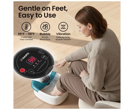 Массажная ванночка для ног NAIPO XKAM-SPA18 зелений, изображение 4