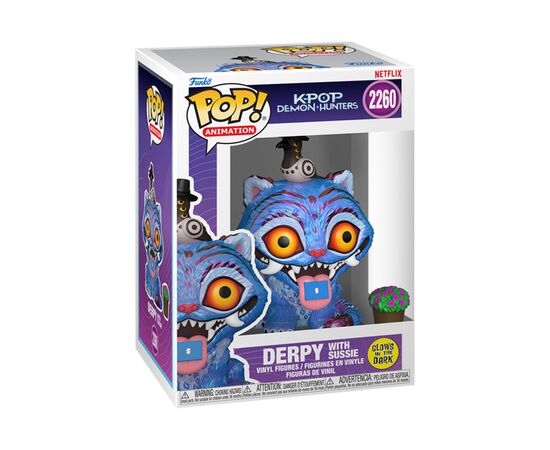 Фигурка Funko Pop серии Кейпоп-охотницы на демонов - Тигр с Сорокой и цветок (GW) (94693)