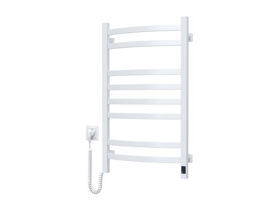 Полотенцесушитель Navin Avalon, 800х480 , таймер-регулятор, сталь, білий, ліве підключення (12-103153-4880)