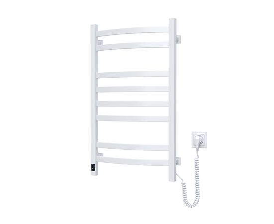 Сушарка для рушників Navin Avalon, 800х480 , таймер-регулятор, сталь, білий, праве підключення (12-103053-4880)