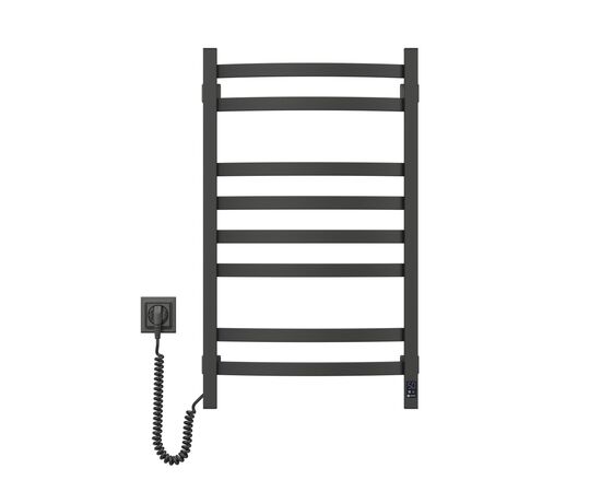 Полотенцесушитель Navin Avalon, 800х480, таймер-регулятор, сталь, чорний муар, ліве підключення (12-203153-4880), изображение 4