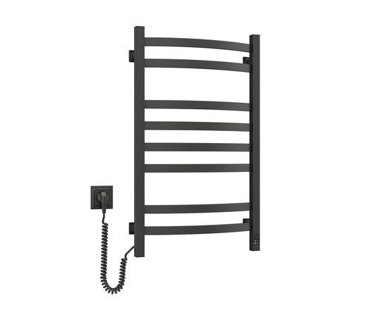Полотенцесушитель Navin Avalon, 800х480, таймер-регулятор, сталь, чорний муар, ліве підключення (12-203153-4880), изображение 5