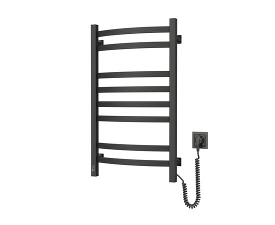 Полотенцесушитель Navin Avalon, 800х480, таймер-регулятор, сталь, чорний муар, праве підключення (12-203053-4880)