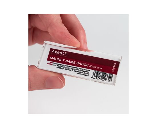 Бейдж Axent акриловый на магните 4509 (60х22 мм) (4509-A), изображение 3