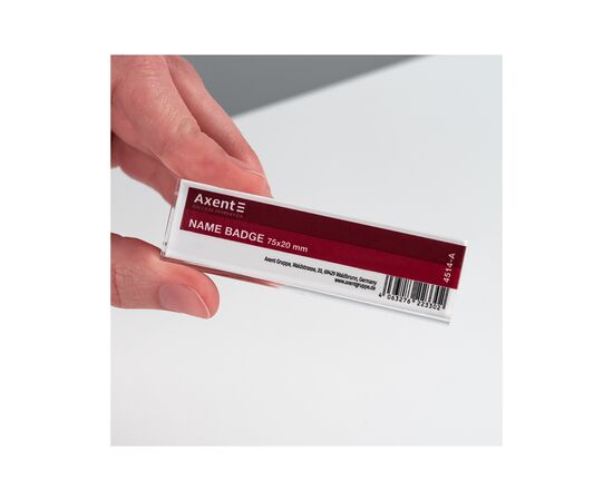 Бейдж Axent акриловий на магніті 4514 (75х20 мм) (4514-A), зображення 4