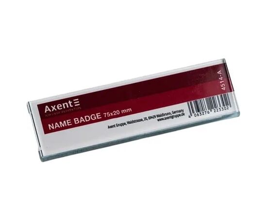 Бейдж Axent акриловий на магніті 4514 (75х20 мм) (4514-A)