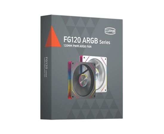 Кулер для корпуса PcCooler Вентилятор реверсний PCCOOLER FG120R ARGB BK чорний для корпусу 1 (FG120R ARGB BK), изображение 6