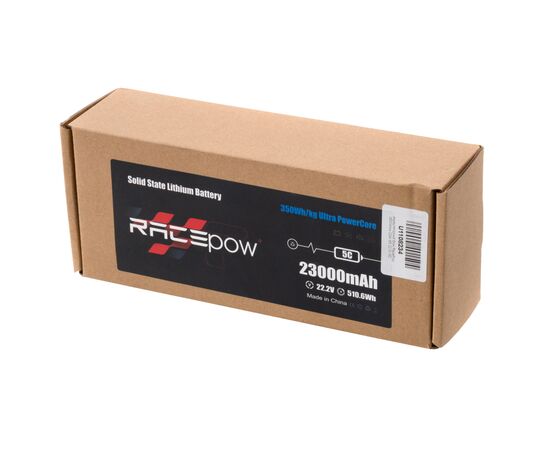 Аккумуляторный блок RacePow 350Wh/kg 23Ah 6S 22.2V 5C XT90S (350WHKG-23Ah-6S-5C), изображение 6