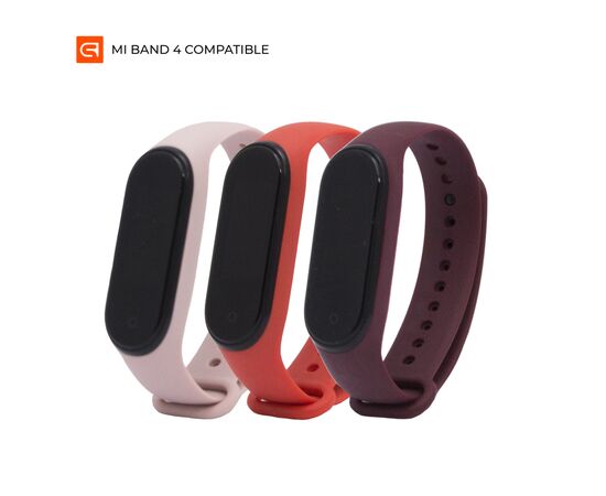 Ремешок для фитнес браслета Armorstandart комплект 3шт Xiaomi Mi Band 4/3 Coral Rib (ARM56669)