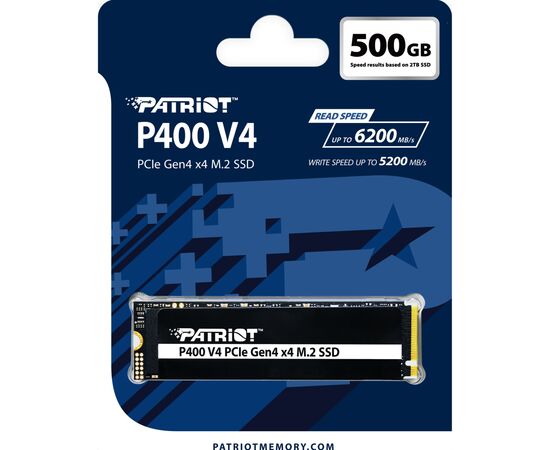 Накопичувач SSD M.2 2280 500GB P400 Patriot (P400VP500GM28H), зображення 4