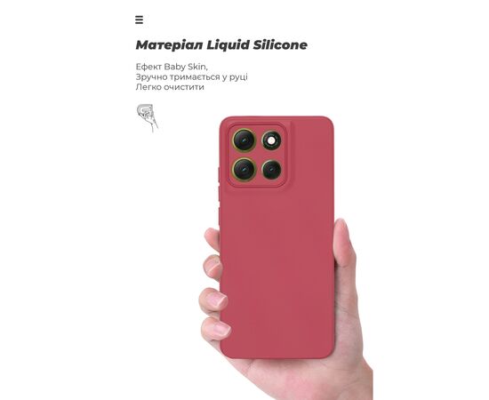 Чехол для мобильного телефона Armorstandart ICON Motorola G86 Power 5G Camera cover Dark Red (ARM87037), изображение 7