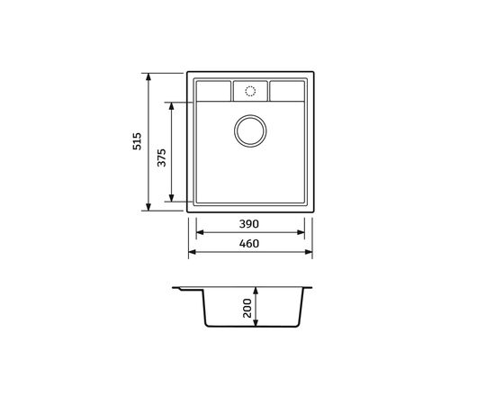 Мойка кухонная Adamant Brick, Avena (4824296101206), изображение 4
