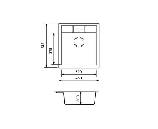 Мойка кухонная Adamant Brick, Old stone (4824296101210), изображение 4