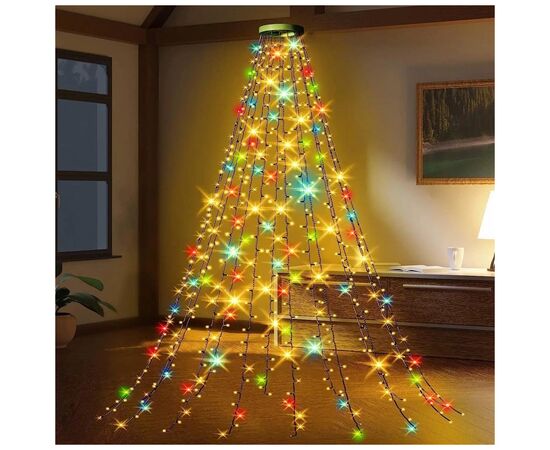 Гірлянда ColorWay Каскад LED 98 7 x 1.5 м 8 функцій (CW-G-98L71CUMC), зображення 4