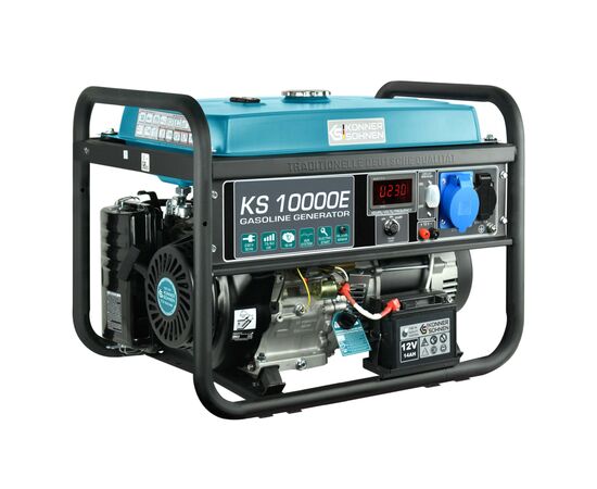 Генератор Konner&Sohnen KS 10000E, 230В, 8кВт, электростартер, 85.5кг (KS10000E), изображение 2