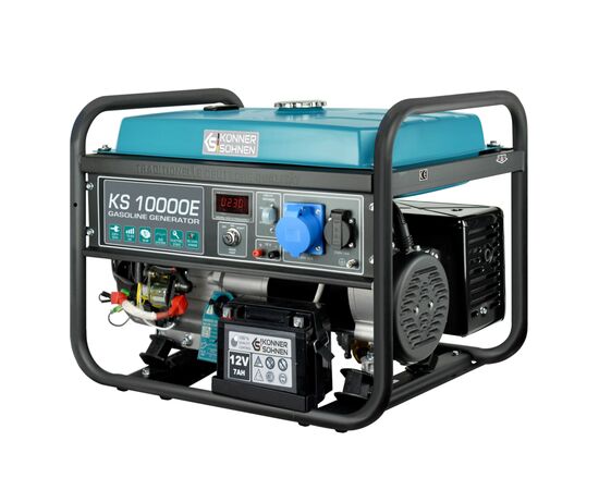 Генератор Konner&Sohnen KS 10000E, 230В, 8кВт, электростартер, 85.5кг (KS10000E), изображение 3