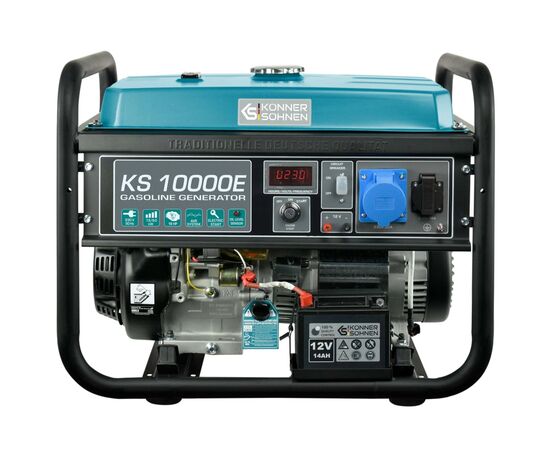 Генератор Konner&Sohnen KS 10000E, 230В, 8кВт, электростартер, 85.5кг (KS10000E)
