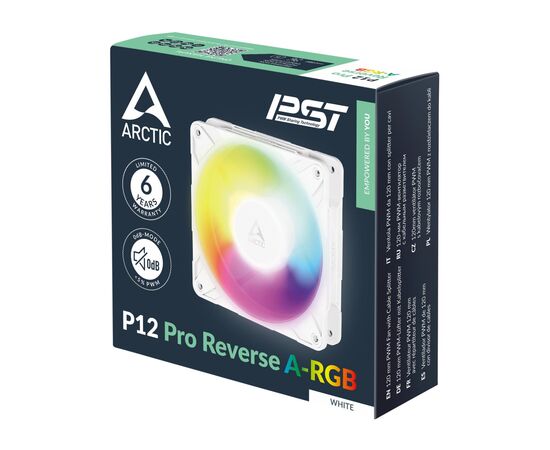 Кулер до корпусу Arctic P12PRO REV ARGB WHITE (ACFAN00325A), зображення 6