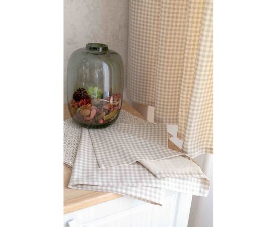 Салфетка на стол Прованс Bella 35х45 см Серая клетка (13608), изображение 3