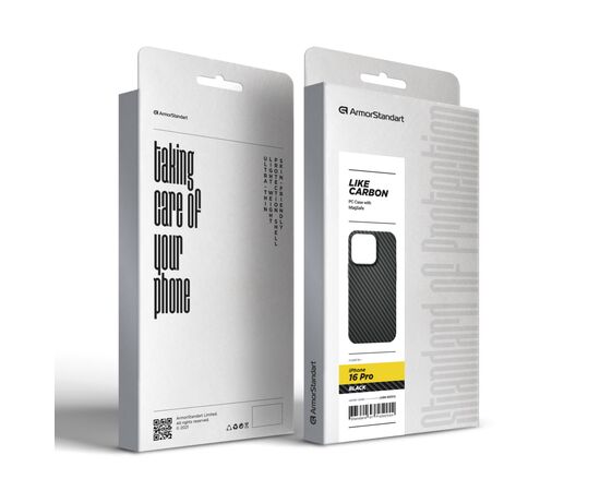 Чехол для мобильного телефона Armorstandart LikeCarbon MagCase Apple iPhone 16 Pro Black (ARM80094), изображение 5