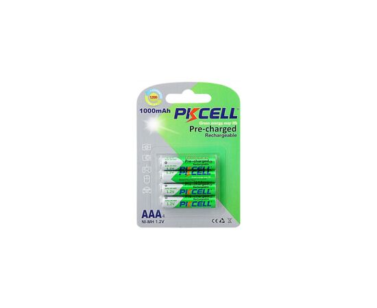 Аккумулятор AAA R03 1000mAh 1.2V NiMH Already Charged, 4шт/бл PkCell (PC/AAA1000-4BA)