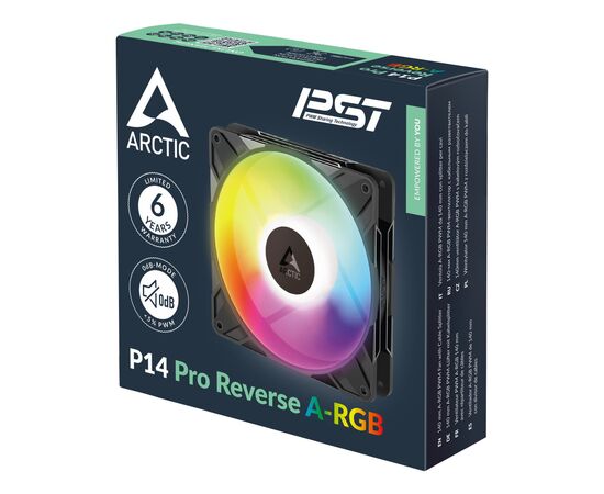 Кулер до корпусу Arctic P14 PRO REVERSE A-RG (ACFAN00327A), зображення 7