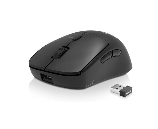 Мышка REAL-EL RM-355W Wireless Black (EL123200054), изображение 2