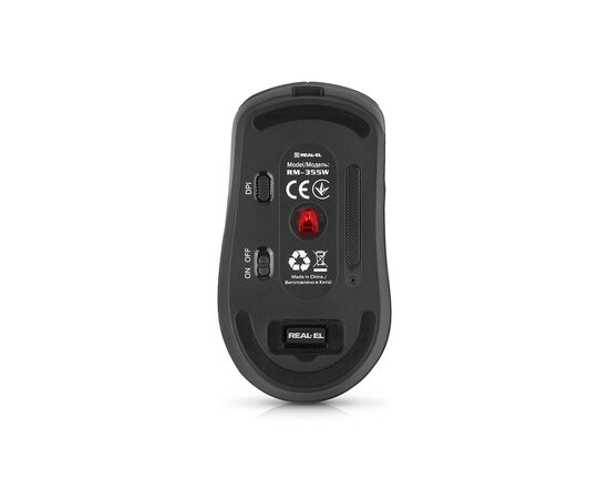 Мышка REAL-EL RM-355W Wireless Black (EL123200054), изображение 8