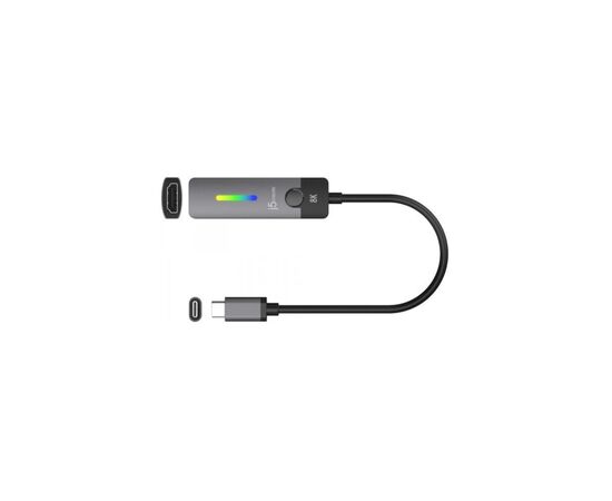 Переходник USB-C M to HDMI F 8K 60Hz LED RGB J5create (JCA157-N), изображение 2