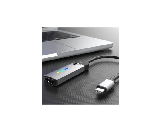 Переходник USB-C M to HDMI F 8K 60Hz LED RGB J5create (JCA157-N), изображение 6
