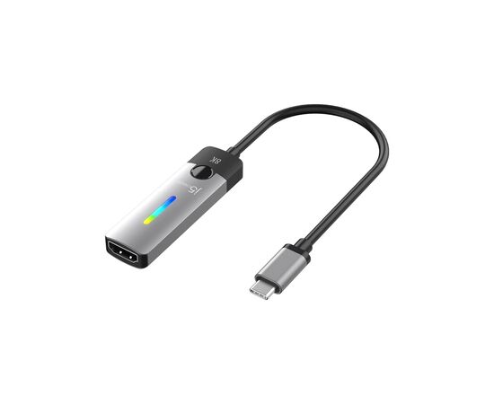 Переходник USB-C M to HDMI F 8K 60Hz LED RGB J5create (JCA157-N)