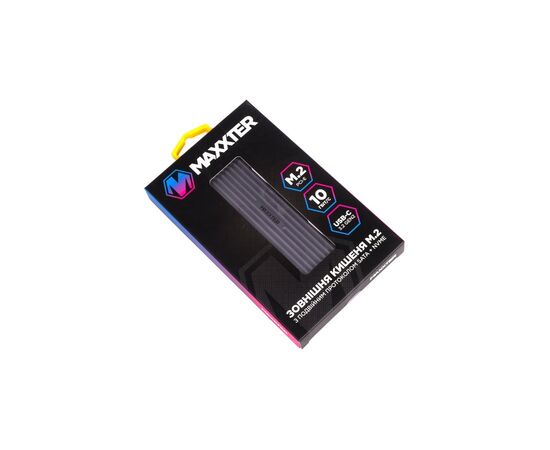 Кишеня зовнішня Maxxter M.2 NVMe & SATA SSD to USB-C 10Gbps black (EHDE-2280D-01), зображення 4