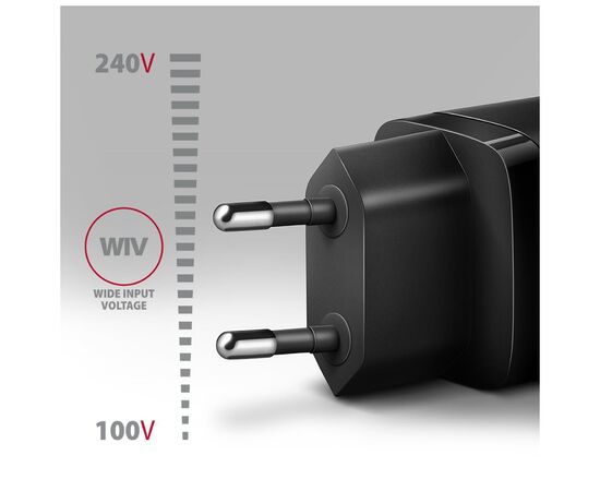 Зарядное устройство AXAGON 1xUSB + 2xUSB-C 65W QC4+ PD3.0 PPS black (ACU-DPQ65), изображение 4