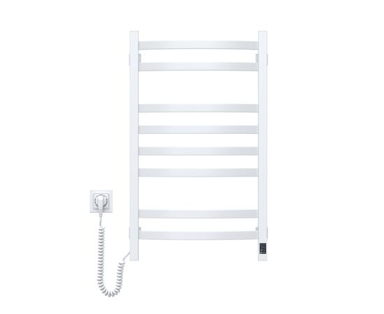 Полотенцесушитель Navin Avalon, 800х480 , таймер-регулятор, сталь, білий, ліве підключення (12-103153-4880), изображение 4