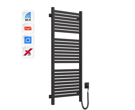 Полотенцесушитель Navin Авангард Х, 1200х480х71мм, Wi-Fi, сталь, чорний муар, праве підключення (12-272055-4812), изображение 3