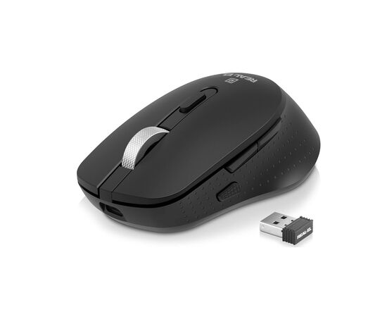 Мышка REAL-EL RM-380W Wireless Black (EL123200057), изображение 2