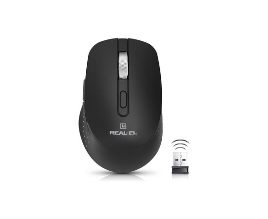 Мышка REAL-EL RM-380W Wireless Black (EL123200057)