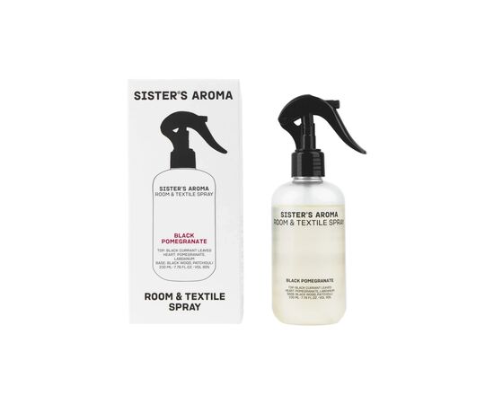 Освежитель воздуха Sister's Aroma Черный гранат Парфюмированный спрей для комнаты и текстиля 230 мл (4820227786022)
