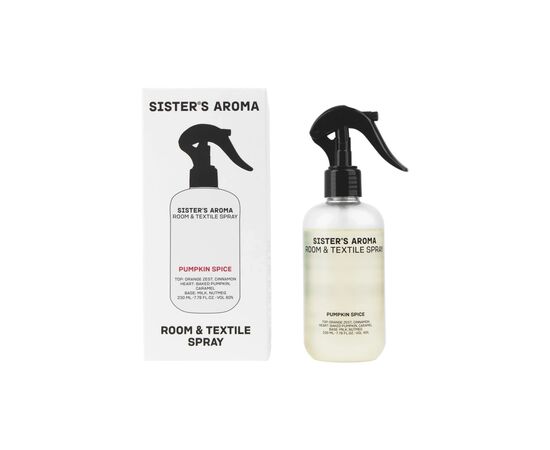 Освежитель воздуха Sister's Aroma Пряная тыква Парфюмированный спрей для комнаты и текстиля 230 мл (4820227786039)