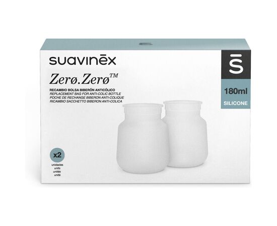 Контейнер для хранения продуктов Suavinex 180 мл Змінний силіконовий мішечок для пляшечки ZERO.ZERO (2 шт.) (308143), изображение 3
