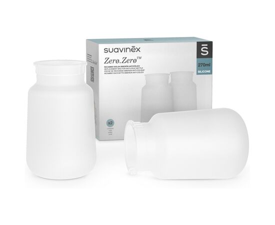 Контейнер для хранения продуктов Suavinex 270 мл Змінний силіконовий мішечок для пляшечки ZERO.ZERO (2 шт.) (308144), изображение 2