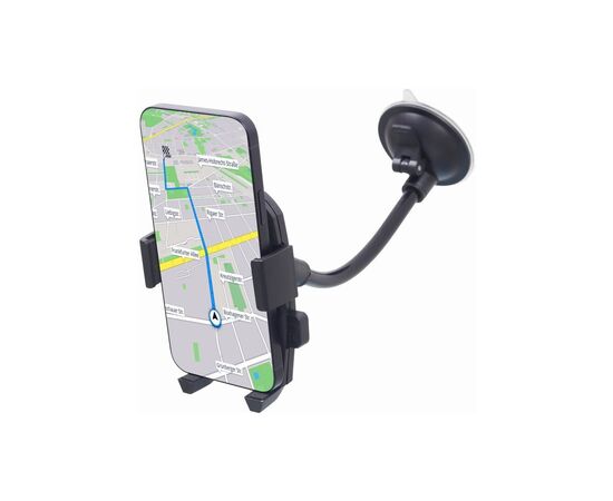 Універсальний автотримач Gembird 55-80 мм, кріплення на скло (TA-CHW-04), зображення 2