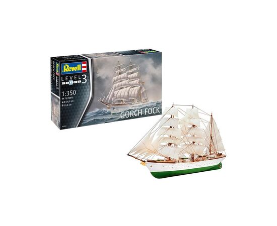 Сборная модель Revell Корабль Gorch Fock, уровень 3, 1:350 (RVL-05432)