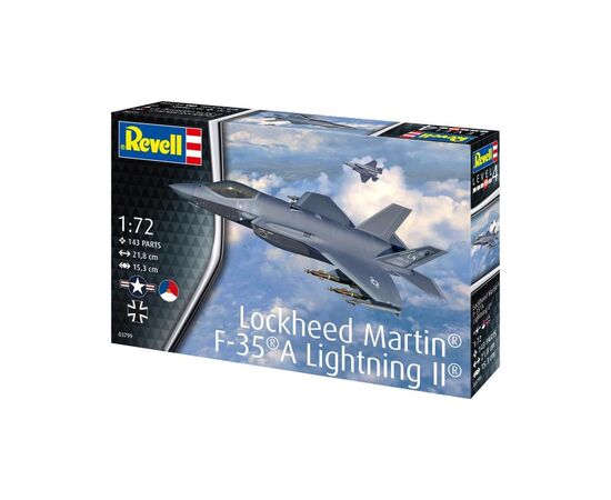 Сборная модель Revell Самолет Lockheed Martin F-35A Lightning II, уровень 4, 1:72 (RVL-03799), изображение 10