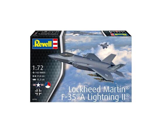 Сборная модель Revell Самолет Lockheed Martin F-35A Lightning II, уровень 4, 1:72 (RVL-03799), изображение 9