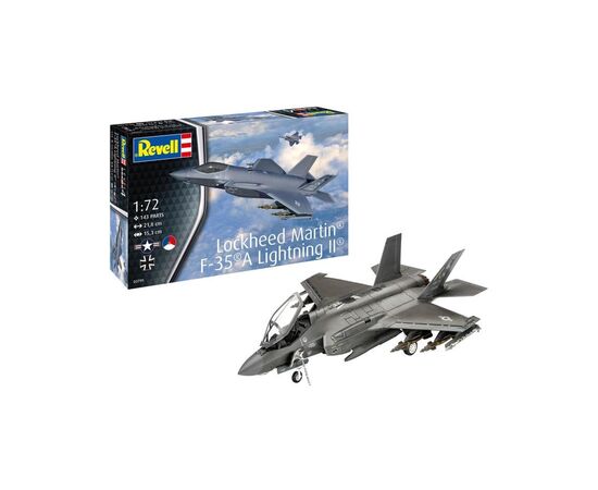 Сборная модель Revell Самолет Lockheed Martin F-35A Lightning II, уровень 4, 1:72 (RVL-03799)